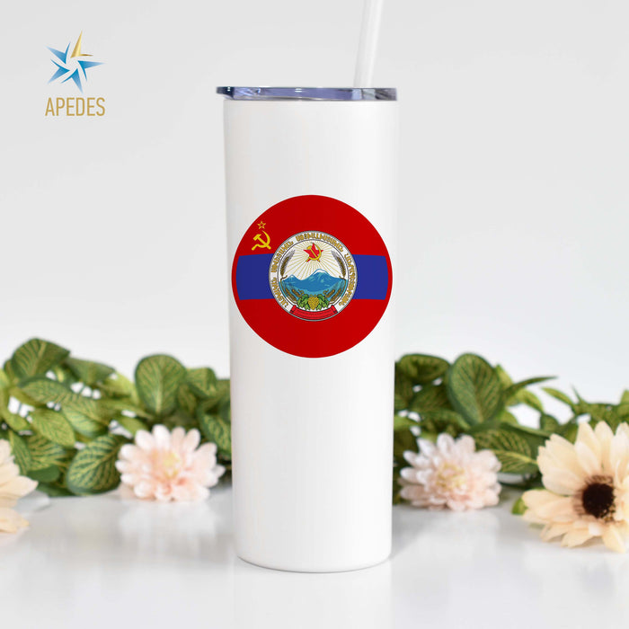 Born in USSR Stainless Steel Skinny Tumbler 20 OZ