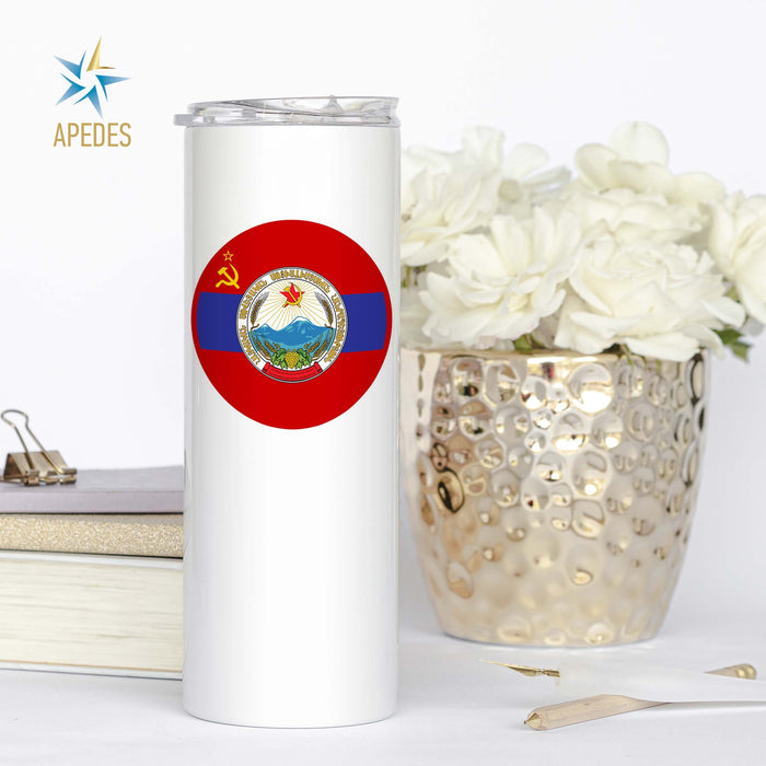 Born in USSR Stainless Steel Skinny Tumbler 20 OZ