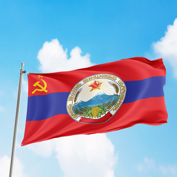 15 Soviet Socialist Republic With Coat Of Arms Flag Banner