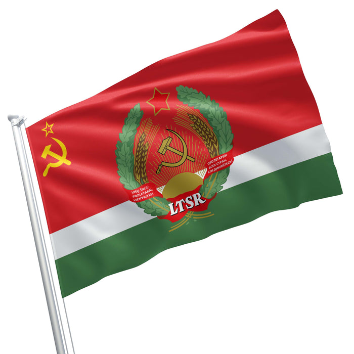 15 Soviet Socialist Republic With Coat Of Arms Flag Banner