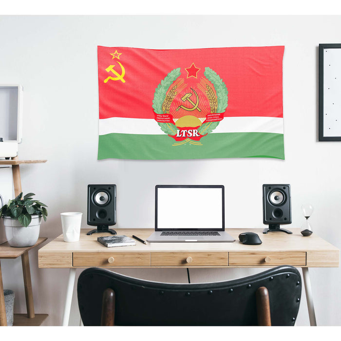 15 Soviet Socialist Republic With Coat Of Arms Flag Banner