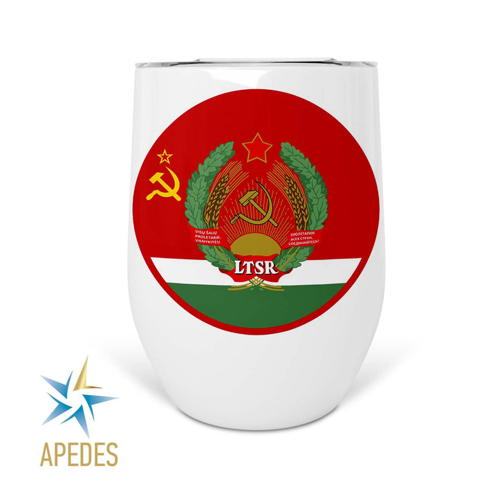 Born in USSR Stainless Steel Stemless Wine Cup 12 OZ
