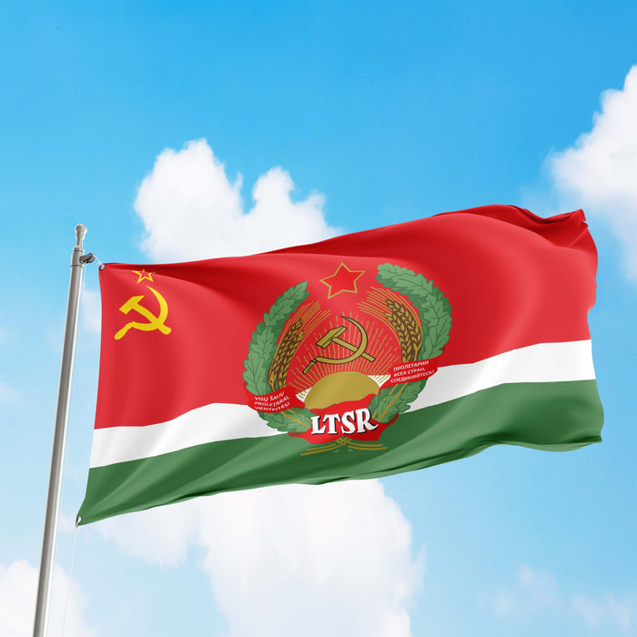 15 Soviet Socialist Republic With Coat Of Arms Flag Banner